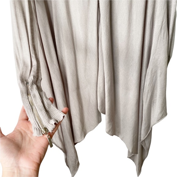 Y London Zipper Oversized Flowy Cardigan Lagenlook Medium - Picture 4 of 8